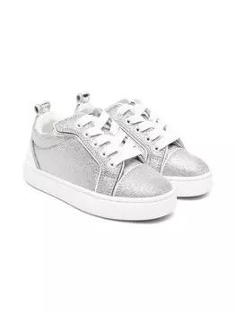 Christian Louboutin Kids кроссовки Funnyto, серебряный