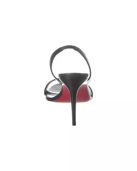 Christian Louboutin O Marylin 85 Кожаные сандалии с ремешком на пятке, черный