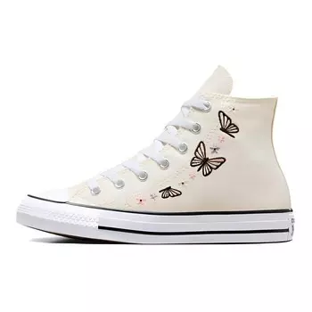 Chuck Taylor All Star High GS «Бабочки», кеды Converse, кремовый