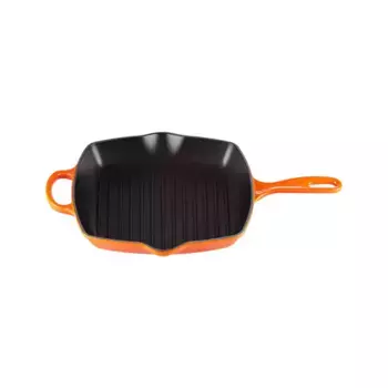 Чугунная квадратная сковорода Le Creuset, апельсин