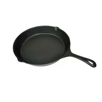 Чугунная сковорода-гриль диаметром 30 см, круглая DKD HOME DECOR