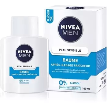 Чувствительный охлаждающий бальзам после бритья 100 г, Nivea