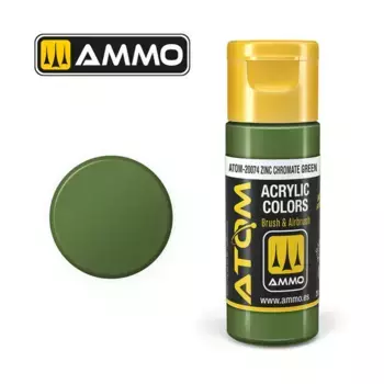 Цинк хромат зеленый, ATOM Acrylic Paints