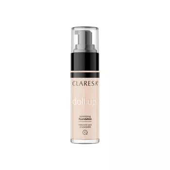 Claresa, Doll Up!, тональная основа для сияния, 04 Medium, 34 г