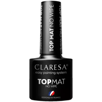 Claresa Top Mat No Wipe матовый топ для гибридных лаков, 5 г