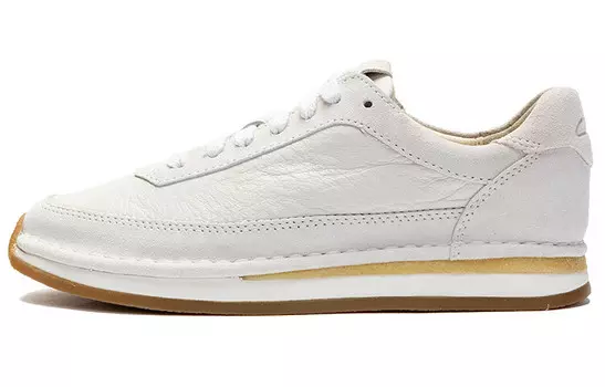 clarks CraftRun Lace Lifestyle Shoes Women's Low-top White