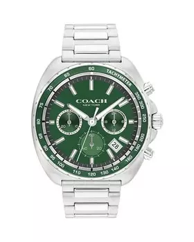 COACH Charter часы, 44 мм, зеленый