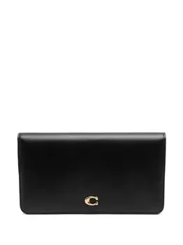 Coach кошелек на молнии, черный