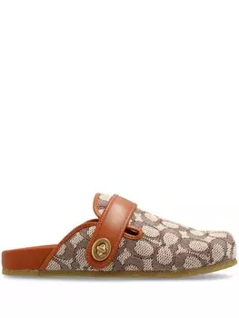 Coach мюли Blake jacquard, коричневый