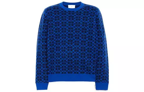 COACH Мужской кашемировый свитер, цвет Bright Blue