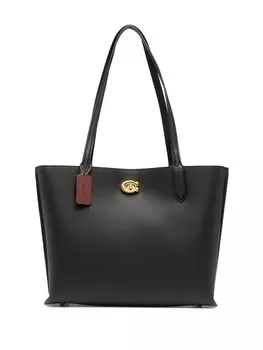 Coach объемная сумка-тоут, черный