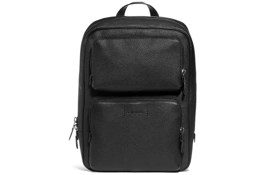 COACH Рюкзак Gotham Canvas с кожаной сумкой, большой размер, мужской, цвет черный медный