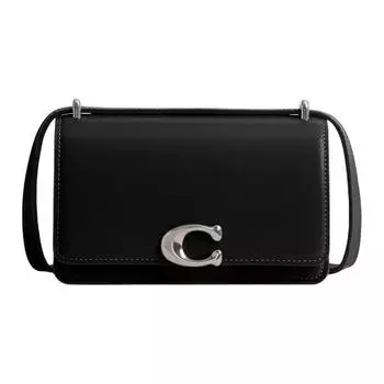 COACH Сумка Bandit Refined из телячьей кожи, сумка через плечо Trumpets, женская, черная