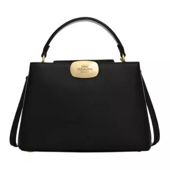 COACH Сумка через плечо из коровьей кожи, женская, среднего размера, черного цвета