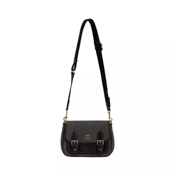 COACH Сумка через плечо Lucy Fabric с коровьей кожей, среднего размера, женская, черная