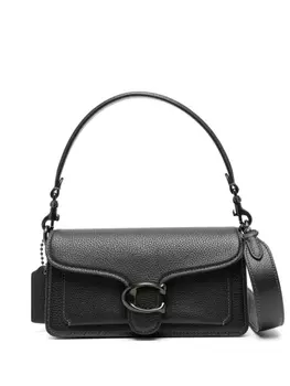 Coach Tabby pebbled-leather shoulder bag, черный