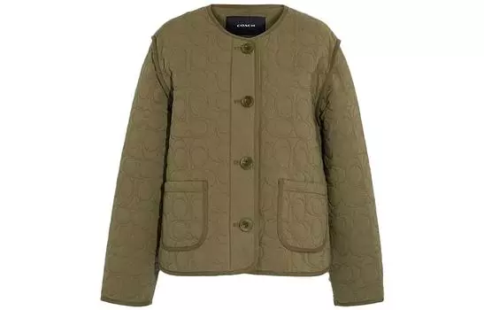 COACH Женская куртка, цвет ArmyGreen