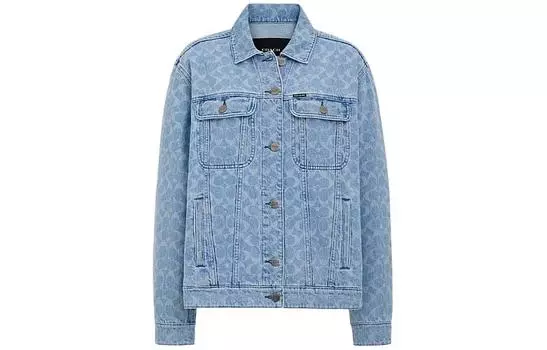 COACH Женская куртка, цвет Light water washing