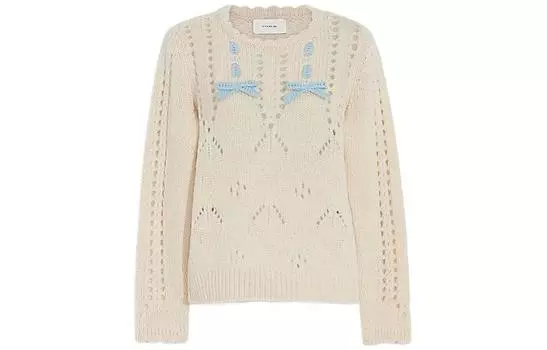COACH Женский кашемировый свитер, цвет Beige