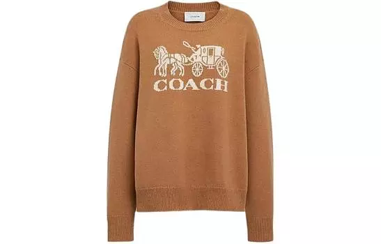COACH Женский свитер, цвет Camel