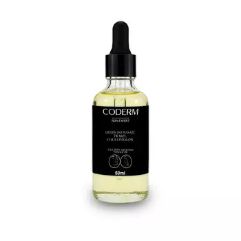 Coderm, Профессиональное массажное масло Кобидо с тотаролом, не забивается, не вызывает аллергии, 50мл