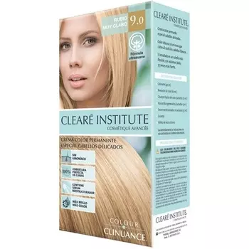 Color Clinuance 9.0 Очень светлая светлая краска для чувствительных волос - Стойкий цвет без аммиака - Больше блеска - Интенсивный цвет - 100% покрытие - Дерматологически протестировано, Cleare Institute