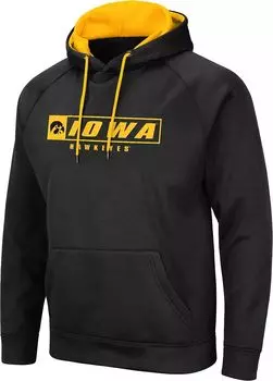Colosseum Мужская черная толстовка Iowa Hawkeyes черного цвета