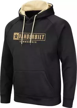 Colosseum Мужская черная толстовка Vanderbilt Commodores