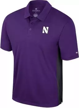 Colosseum Мужская футболка-поло Northwestern Wildcats фиолетового цвета