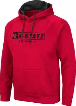 Colosseum Мужская толстовка с капюшоном Red Wolves Scarlet штата Арканзас
