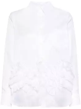 Comme Des Garons Comme Des Garons рубашка с оборками, белый