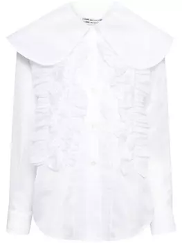 Comme Des Garons Comme Des Garons рубашка с оборками, белый