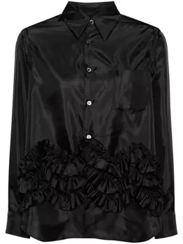 Comme Des Garons Comme Des Garons рубашка с оборками, черный