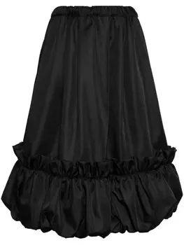 Comme Des Garons Comme Des Garons юбка А-силуэта со сборками, черный