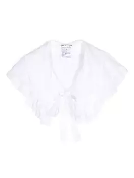 Comme Des Garons Comme Des Garons воротник с оборками, белый