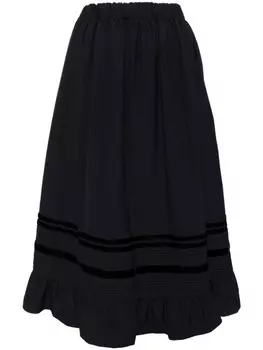 Comme Des Garons Girl юбка миди А-силуэта, синий