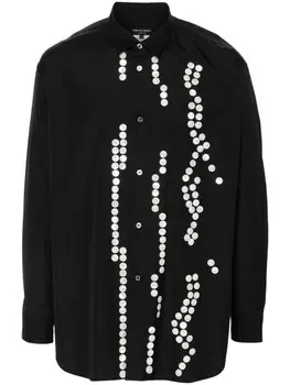 Comme des Garons Homme Plus рубашка с пуговицами, черный