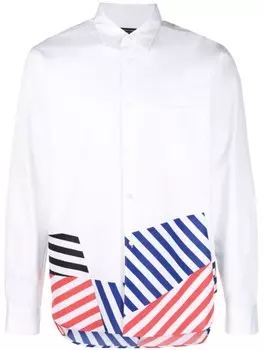 Comme des Garons Homme Plus рубашка в полоску, белый