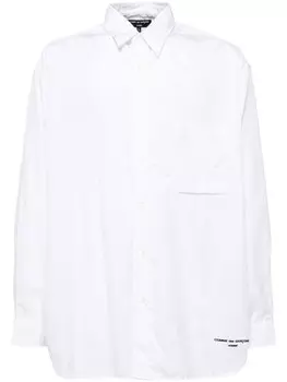 Comme des Garons Homme рубашка с логотипом, белый