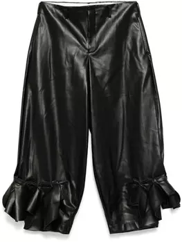 Comme Des Garons кожаные брюки, черный