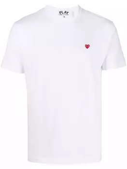 Comme Des Garons Play футболка с круглым вырезом, белый