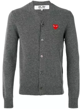 Comme Des Garons Play легкий кардиган, серый