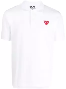 Comme Des Garons Play рубашка поло, белый