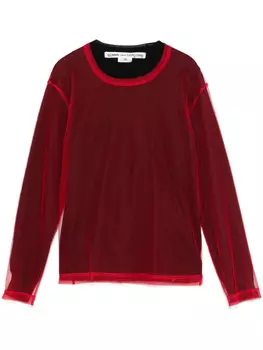 Comme Des Garons сетчатый топ, черный