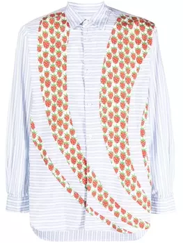 Comme Des Garons Shirt рубашка с принтом, синий