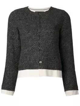 Comme Des Garons твидовый жакет, черный