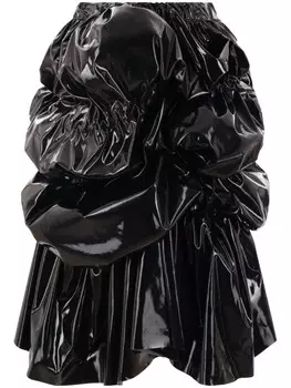 Comme Des Garons юбка миди со сборками, черный