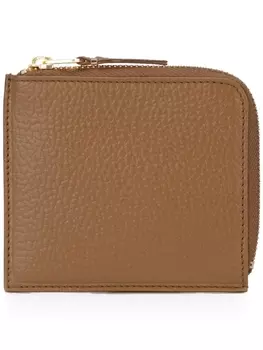 Comme Des Garons Wallet классический бумажник на молнии, коричневый