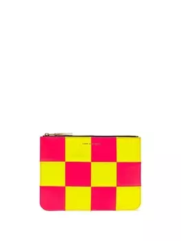 Comme Des Garons Wallet клатч Fluo Square на молнии, желтый