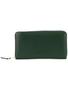 Comme Des Garons Wallet кошелек с круговой молнией, зеленый